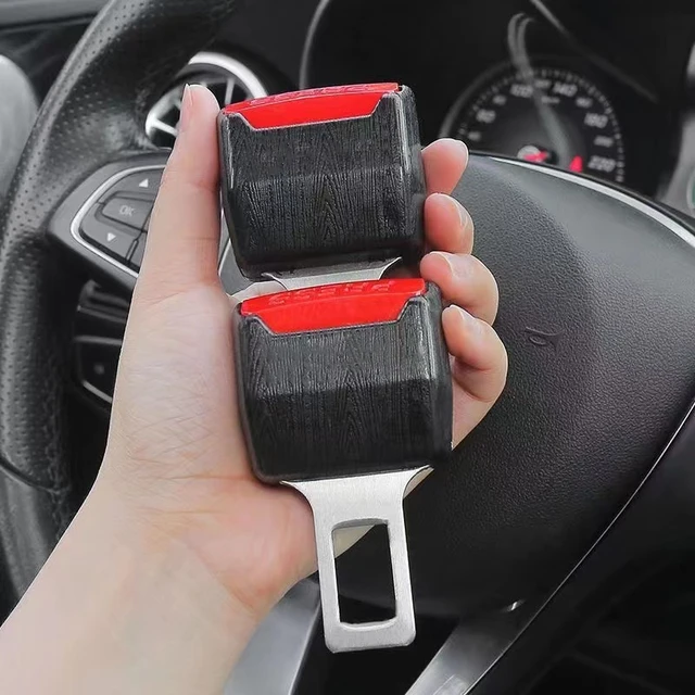 1pcs Car Seat Belt Clip Extender Safety Seatbelt Lock Buckle Plug Thick  Insert Socket Extender Safety