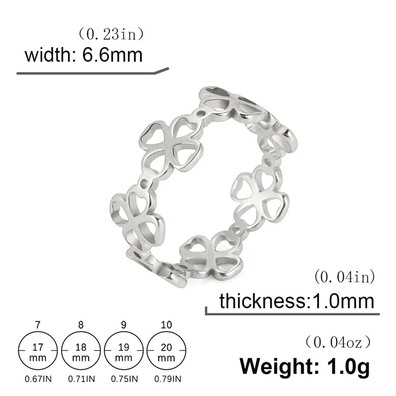 Mode Edelstahl Sonne Mond Ringe für Frauen Luxus Glück Klee Paar Ringe Trend Hochzeit Schmuck Verlobung geschenke – Detail 23