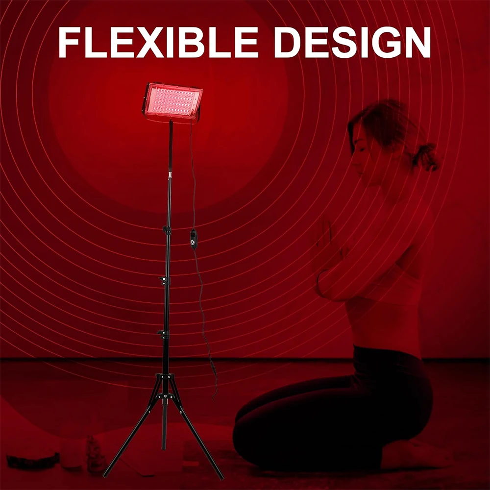 96 LEDs Red Light Therapy Lamp Full Body Infrared Light Device Face Body Pain Stress Relief Daily Skin Care 660nm 850nm