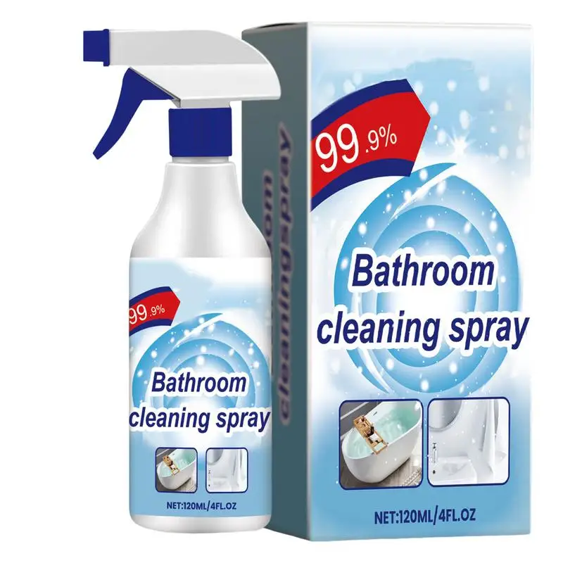 Shower Cleaning Spray 120ml Multifunctional Fresh Clean Fast Action Spray Cleaner Bathroom Stain Remover Powerful Cleaning Tool