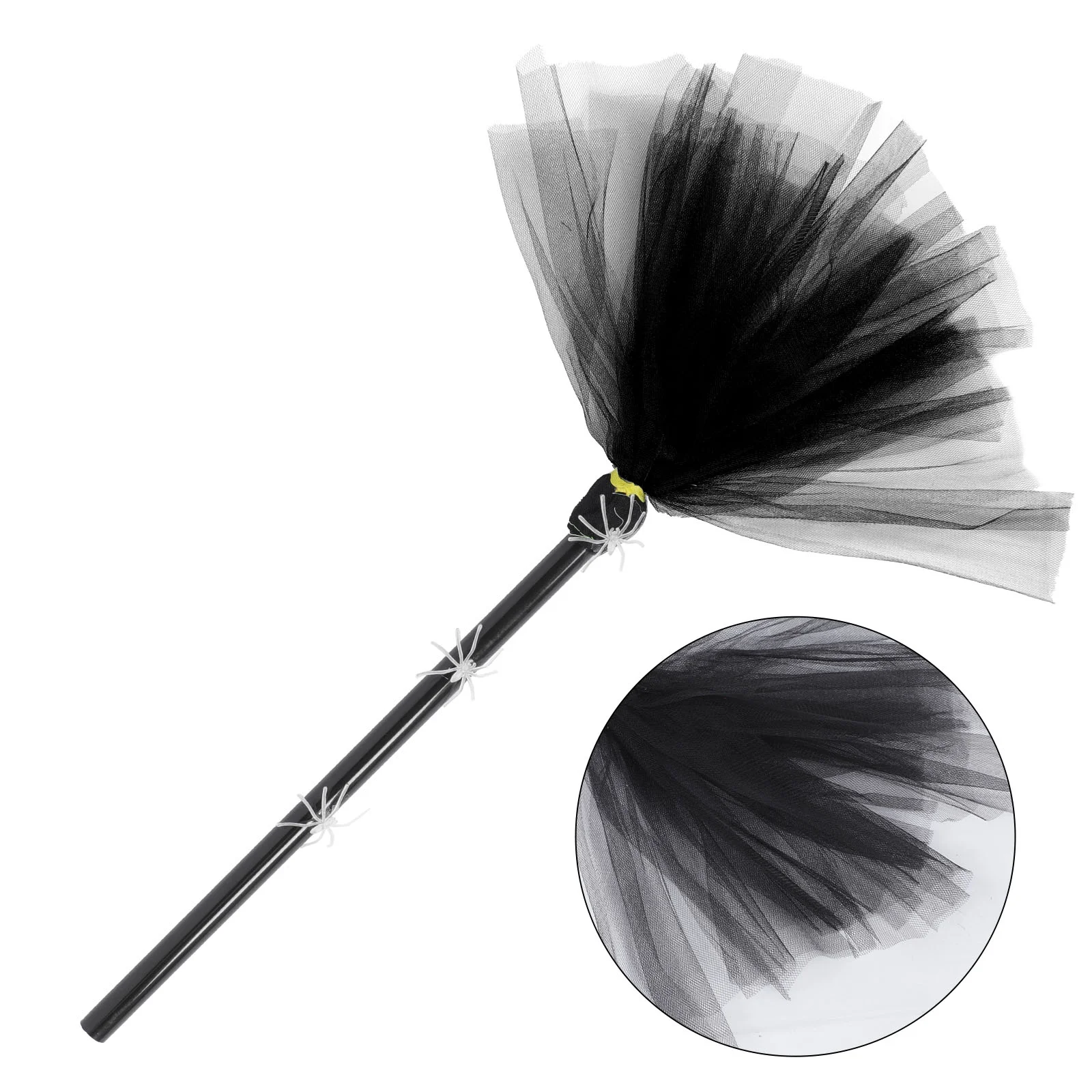 

Halloween Broom Wizard Props Decorative Clothing Performance Besom Polyester Party