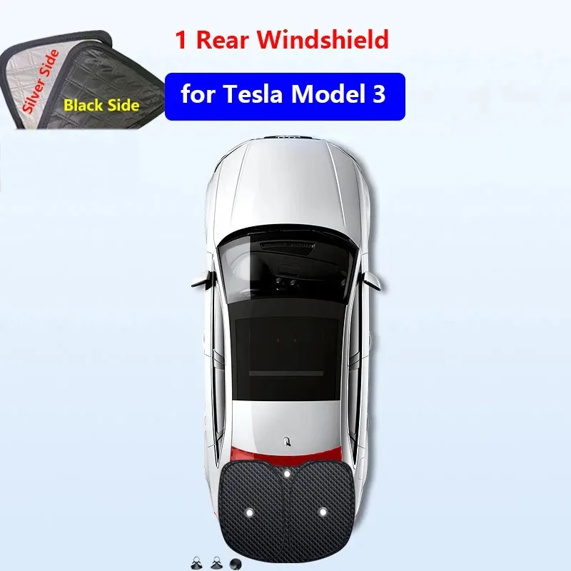 thumbnail image 1 of Parasol de privacidad personalizado para Tesla Model 3 YSX, parasol para ventana lateral, protector UV, sombreado para exteriores, camping, senderismo y descanso, 1 of 5