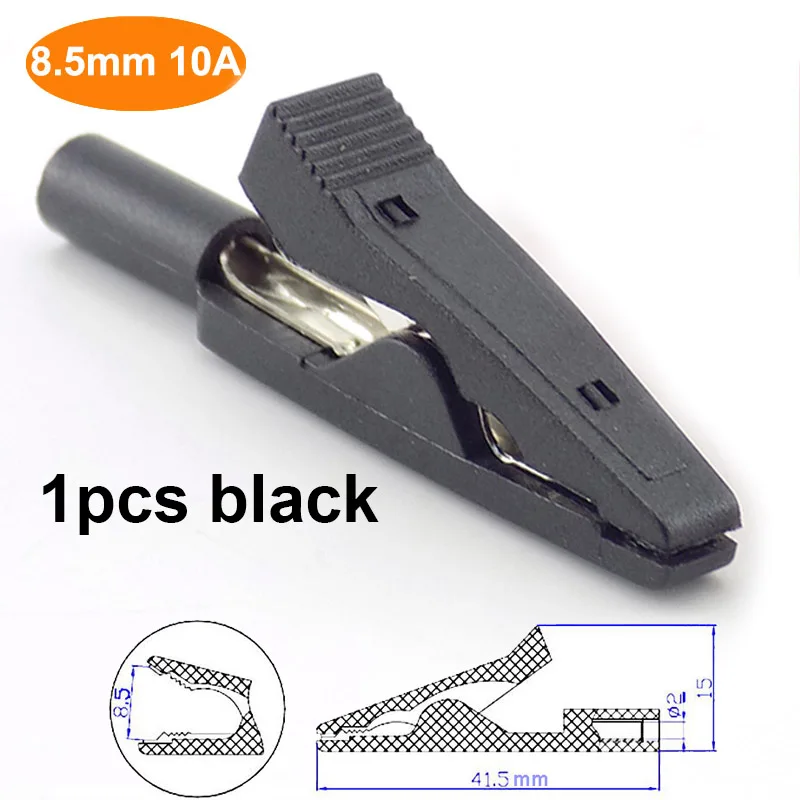 1 Pair Insulated Alligator Clips With 4mm Banana Female Adapters – Test Probe Leads