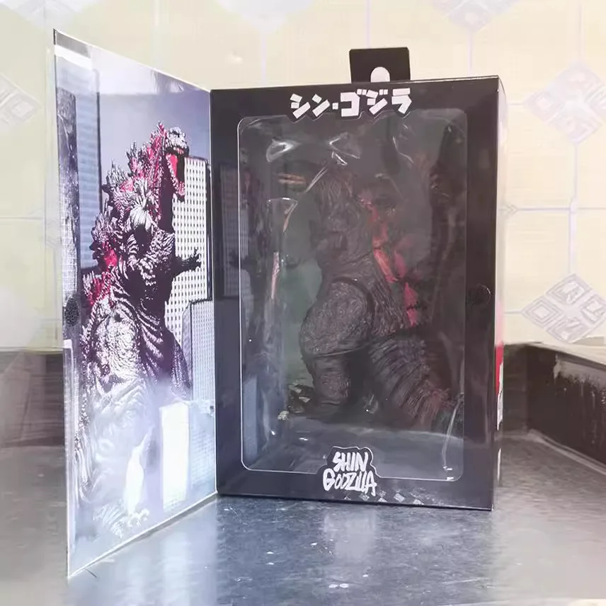 Hot Toys 2016 Monster Movie Famous Monster Godzilla Dinosaur Monster Red Movie Version Mobile Model Box Regalo Fatto A Mano