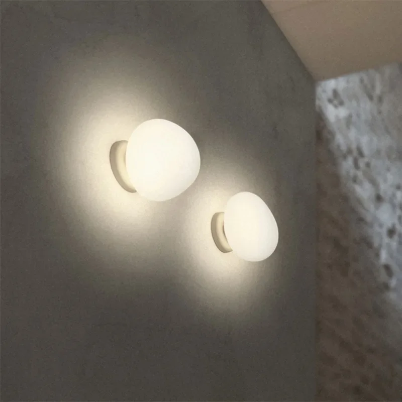 Italian Designer Ceiling Lamp Glass Wall Sconce Light