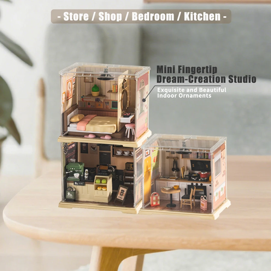 Artisan Miniature House Kit - Intricate 3D Puzzle with Elegant Furniture Decor, Perfect