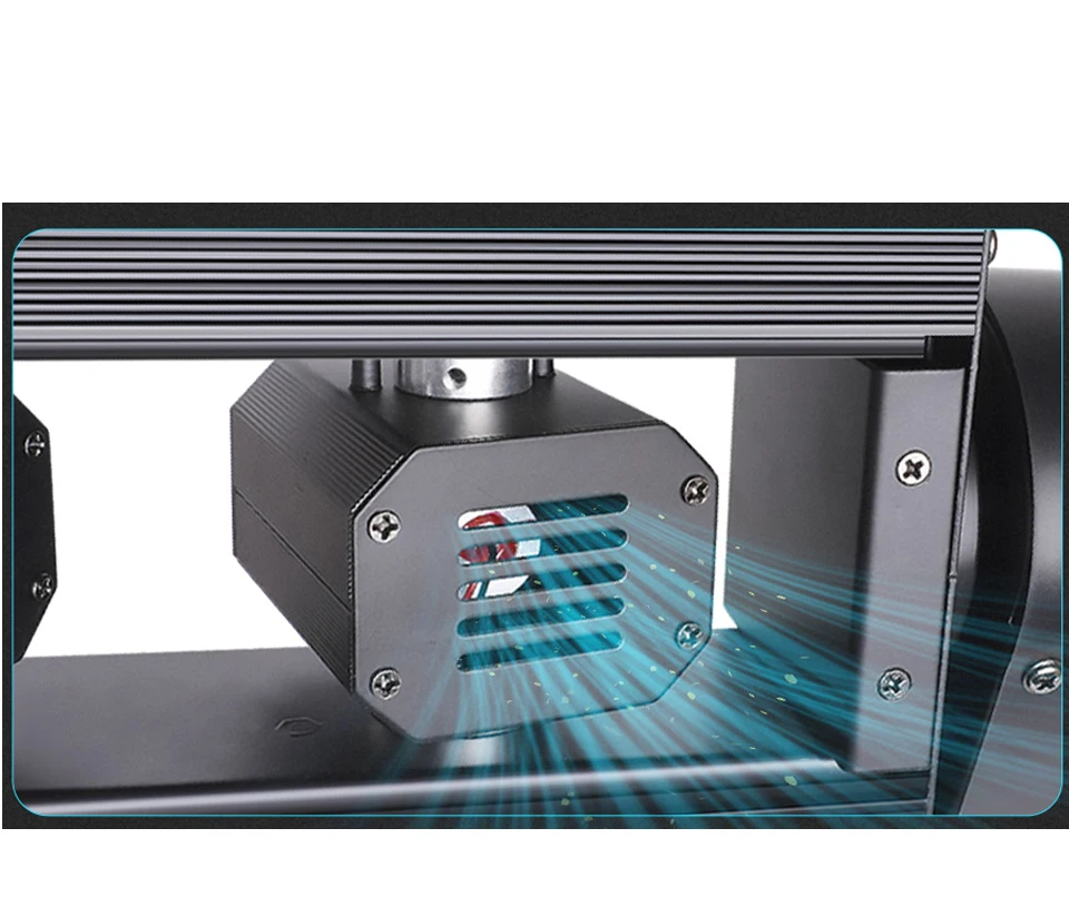 6-Augen-Beam-Laser DJ-Laserprojektor 6x500mW RGB-Lichtleiste DMX-Steuerung Moving Head Lichter Disco Hochzeit Party Bühnenbeleuchtung – Detail 4