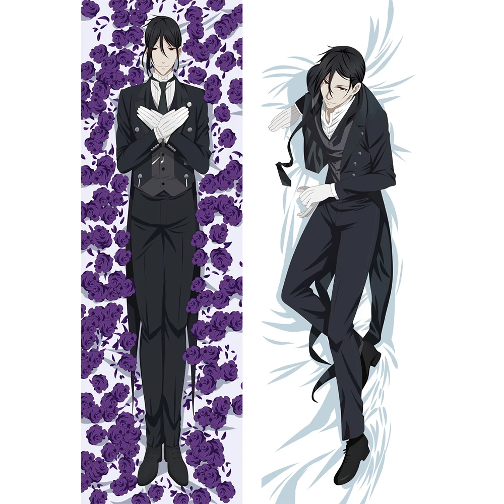 Anime Body Pillow Case Black Butler Dakimakurar Covers Sebastian  Double-Sided Bedding Hugging Polliw - AliExpress, image size:1000x1000