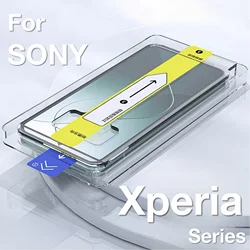 Sony Xperia Screen Protector Tempered Glass with Auto - Dust Removal Kit - Xperia Ace II