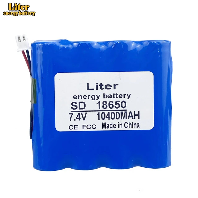 7.4V 3000mah 18650 li-ion battery pack with XH2.54 2P Plug 7.4V high  capacity 18650-2S lithium battery upgrade 3000mah wholesale - AliExpress