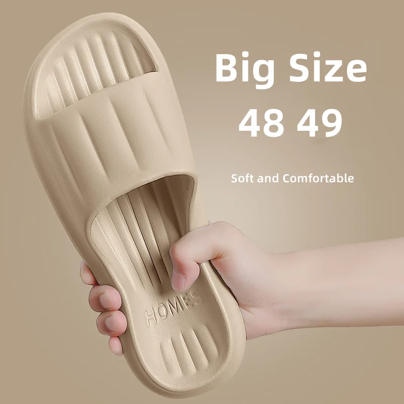 

New Men Slippers Women EVA Soft Sole Slides Comfortable Flip Flops Summer Beach Sandal Couples Bathroom Anti-slip Home Shoes