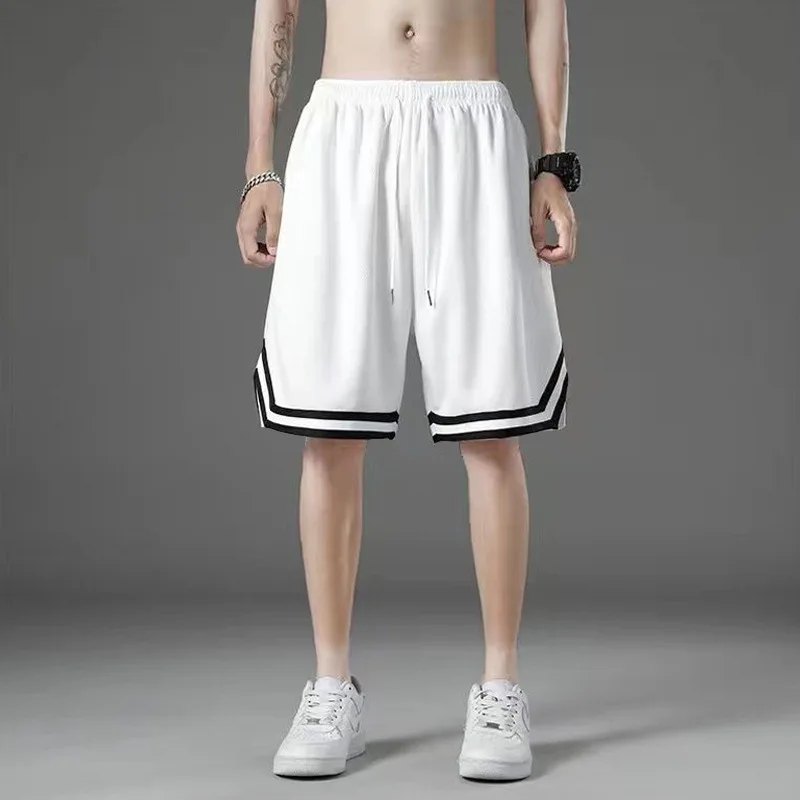 Summer Men's Home Handsome Casual Sports Fashion Oversized Loose Fitting Basketball Running Sports Fitness Capris