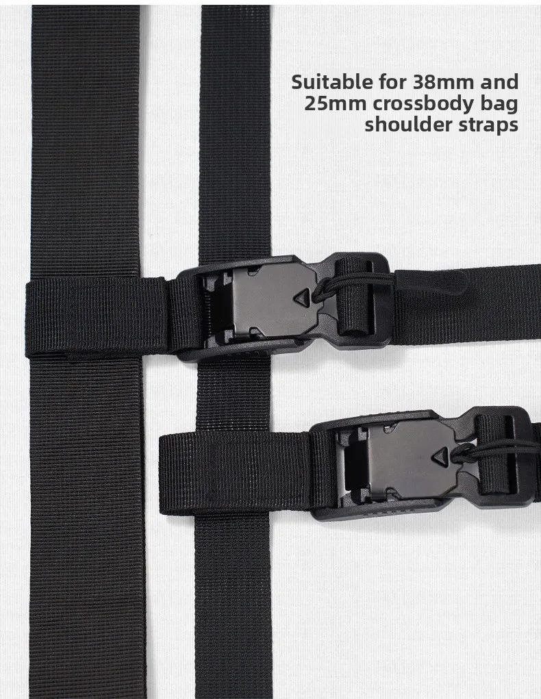 Multifunktionales diagonales Hängeseil für den Außenbereich mit verstellbarer Länge und erweiterbarem Einzelschulter-Crossbody-Rucksackgurt. – Detail 5