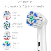 Dupont-Têtes de brosse à dents électrique, 4 pièces, pour blanchir les dents/03/Clean/pride ison books/soins doux, fonction pour Oral B 3