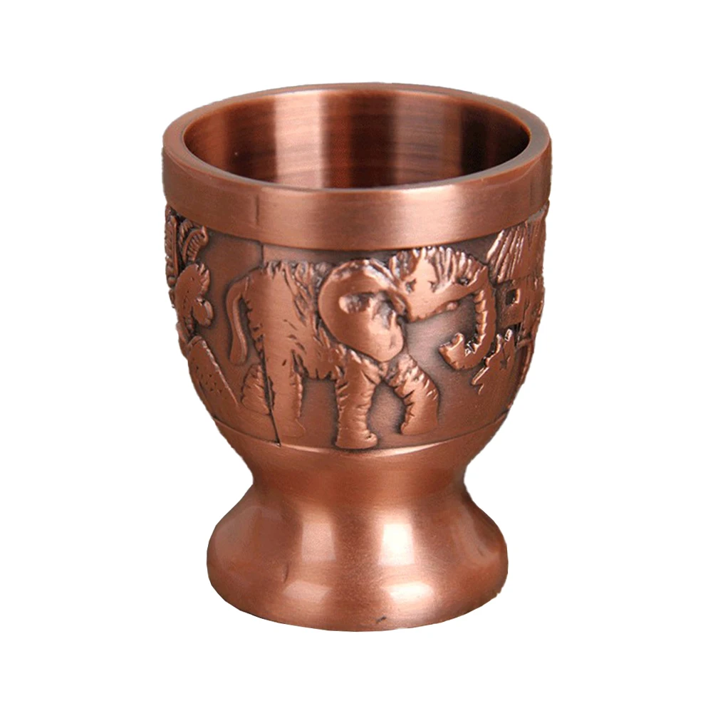 Bronze Color Elegant Metal Mugs Perfect For Entertaining Stylish Decorative Piece Versatile Beverage Container