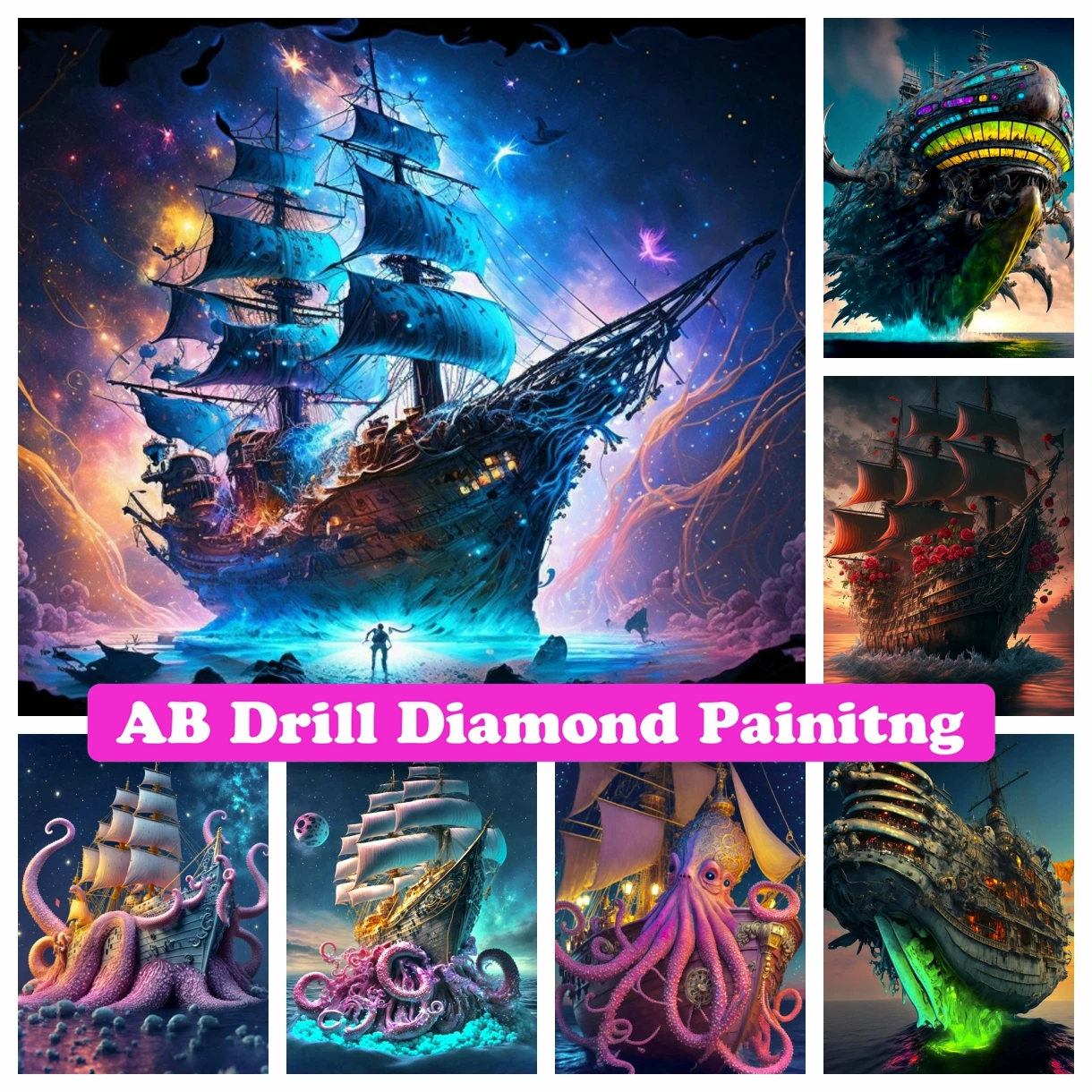 5D DIY Large Diamond Painting, Cross Stitch, Wall Art, Landscape, Full  Round Drill, Embroidery for Home Decor, Cartoon An - AliExpress