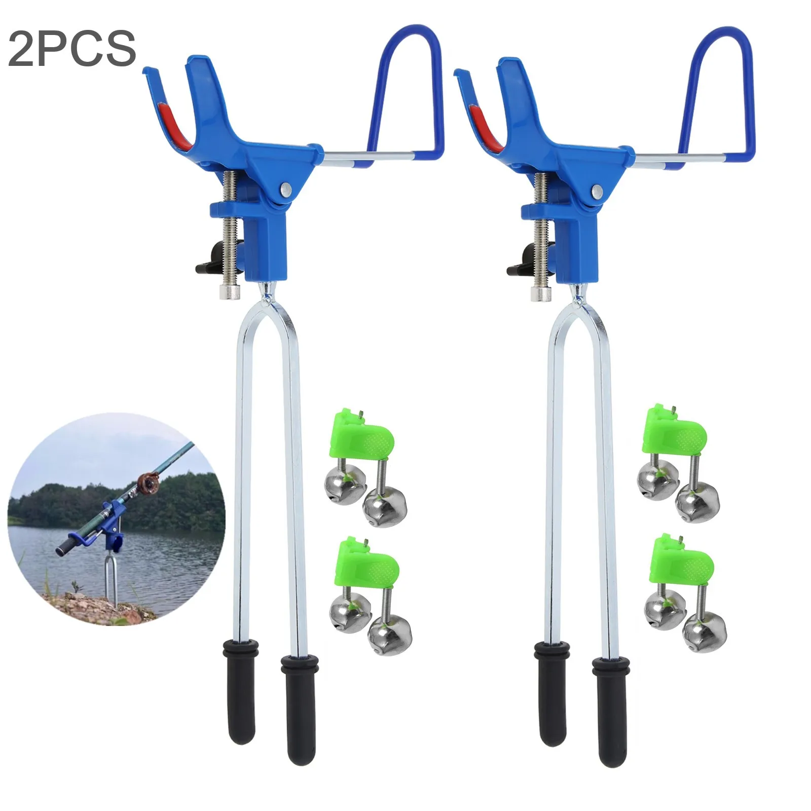 Fishing Rod Holders for Bank Fishing, Fishing Pole Holders for Ground, Bank  Fishing Rod Rack Stand,Fish Pole Holder for Beach, Gifts for Men Birthday