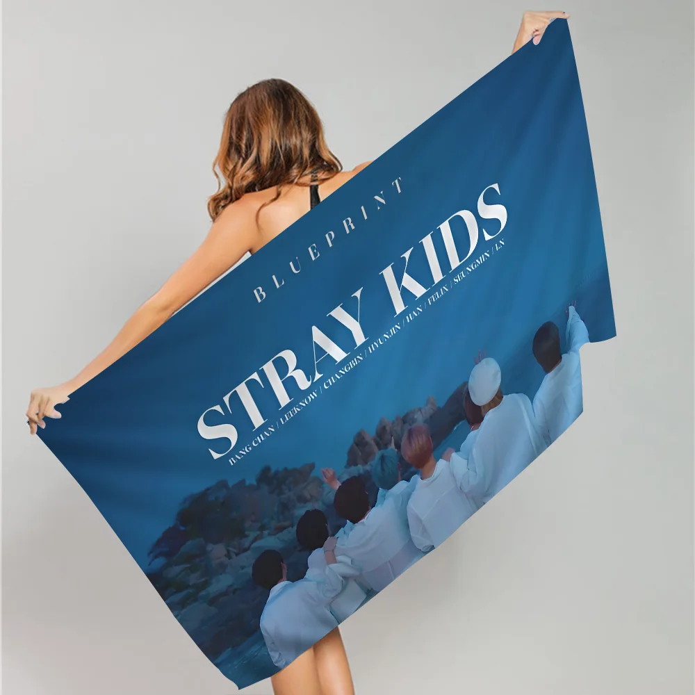 Kpop Boy Giant S-Straykides Microfiber Beach Towel Absorbent Quick dry Soft Yoga Swimming Resort Mountain Climbing Towel 2
