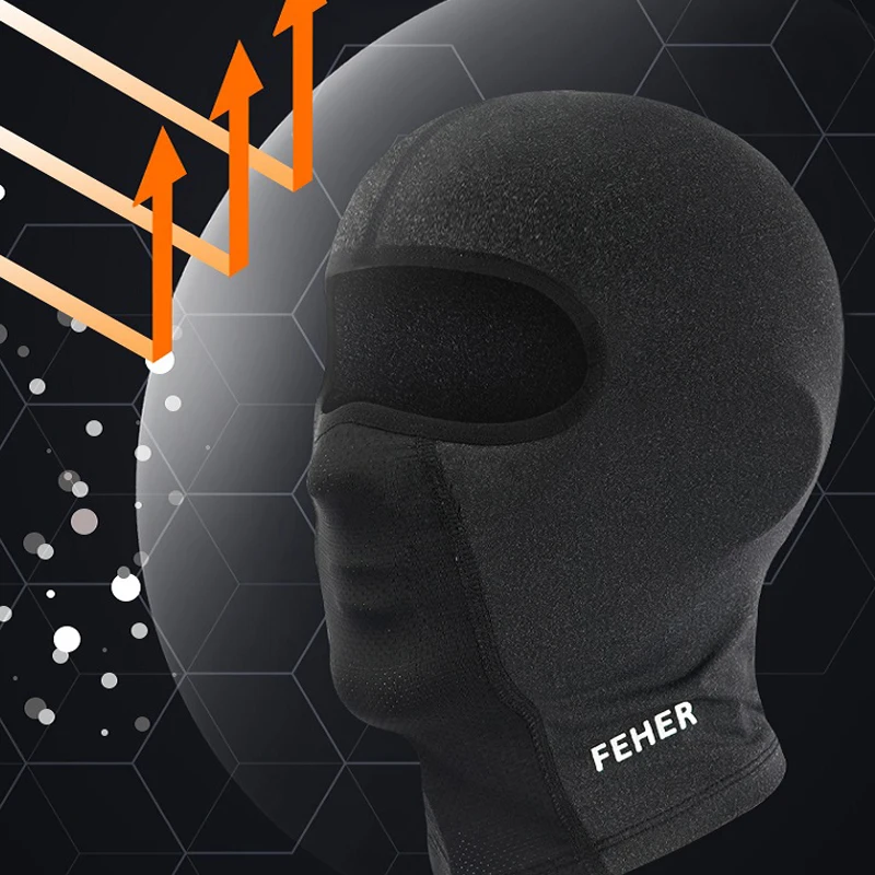 원래 FEHER Balaclava 오토바이 타기 후드 올 ??시즌 방풍 따뜻한 고품질 야외 여행 전문 모터 후드