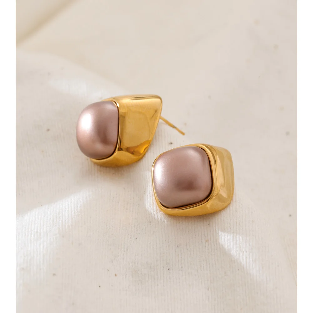 Yhpup Square Stud Earrings Women