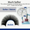 10 cases Lashonly Softer Ellipse Flat Lashes Extension Cashmere Mink Split Tips Matte False Eyelash Extensions Supplies Volume 2