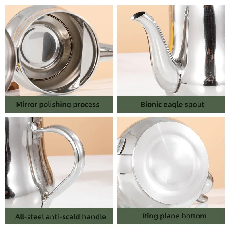 Stainless Steel Multi-Use Oil and Sauce Storage Container with Leak-Proof Mesh and Thickened Design