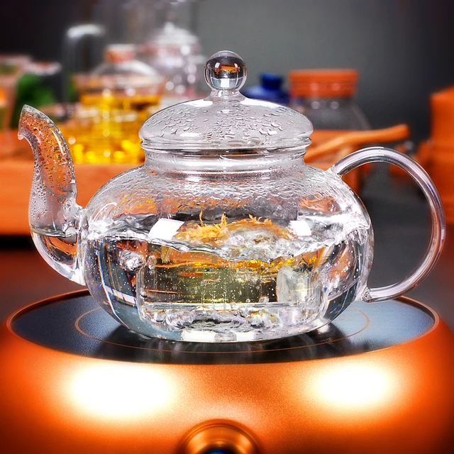 Tetera de cristal con infusor de porcelana, Rombo - MAYORISTAS DE TÉ, DISTRIBUIDORES DE TÉ