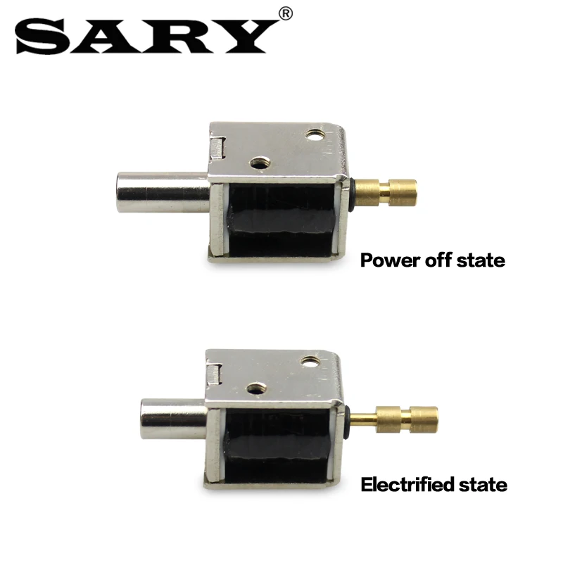 DC12V mini electric lock push-pull solenoid valve small electric bolt lock electric solenoid lock