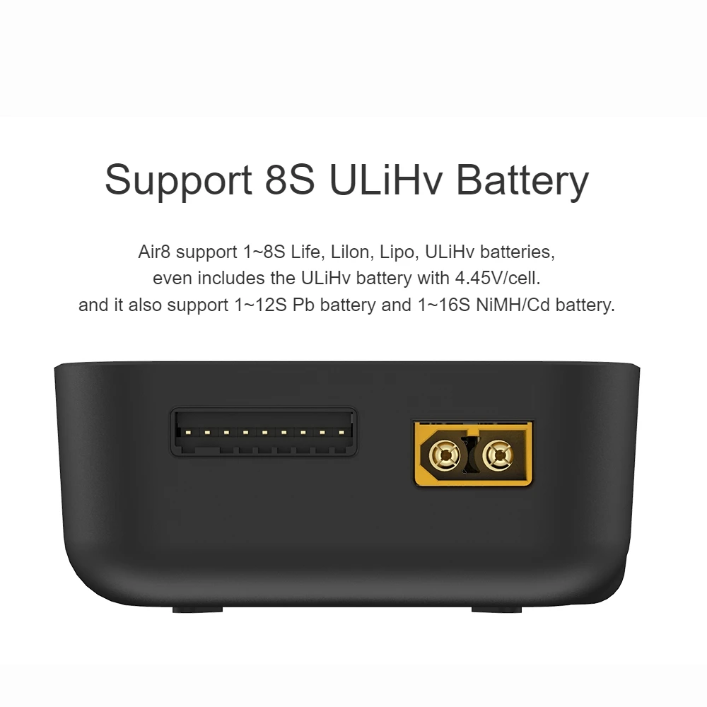 New ISDT Air8 Lipo power Balance Battery Charger Discharger 20A 500W DC 1-8S Li-Po Li-Hv Li-Ion Li-Fe NiMH Ni-Cd Pb thumbnail 6