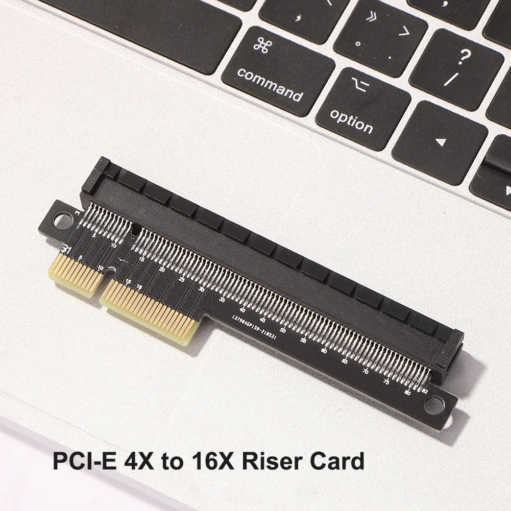 PCIE 4X to 16X Riser Card Expansion Steering Adapter PCI Express Riser Card x4 to x16 Video Graphics Adapter Converter