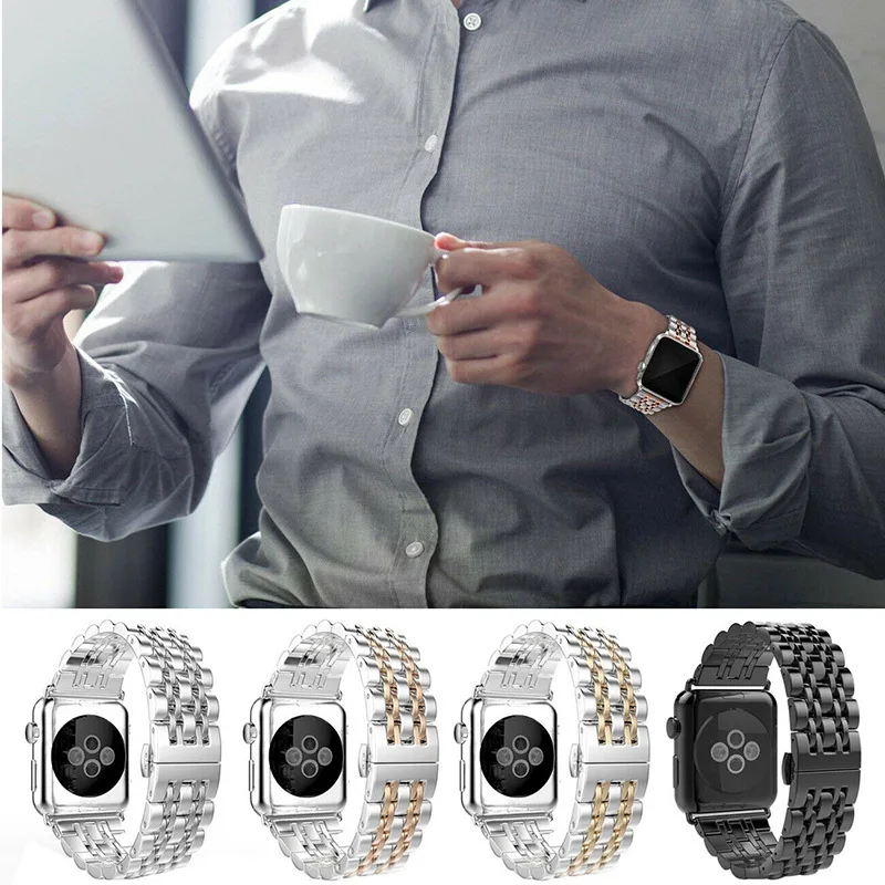 Stainless Steel Adjustable Bracelet for Smartwatch - Premium Replacement Band