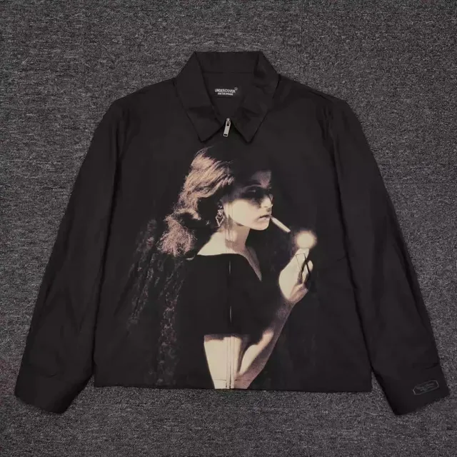 2024 UNDERCOVER cindy sherman printed zip-up sleeve jacket