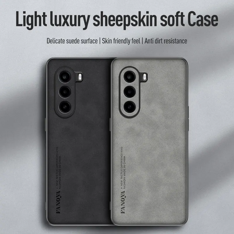 Luxury Sheepskin Leather Retro Men's Back Cover