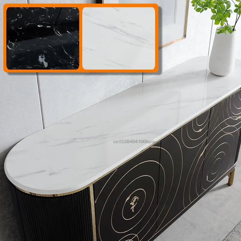 Light Luxury Solid Wood Dining Side Cabinet American Living Room Porch Cabinet Bedroom Simple Modern High-End Sideboard