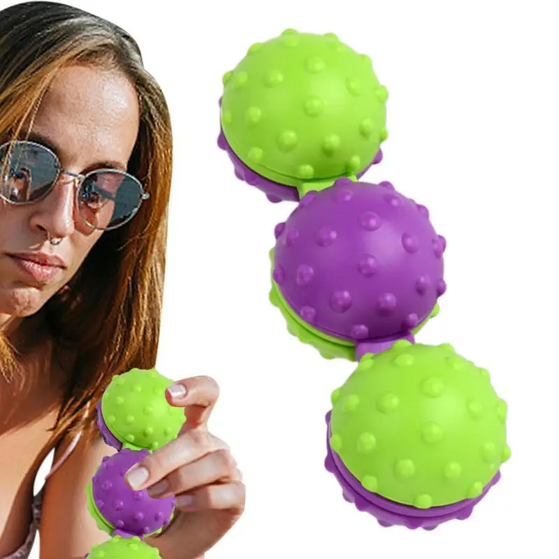 

Small Massage Ball Radish 3D Printing Fidget Toys Hand Massage Ball Hand Exercise Squeeze Balls Soft Spiky Massage Balls Gifts