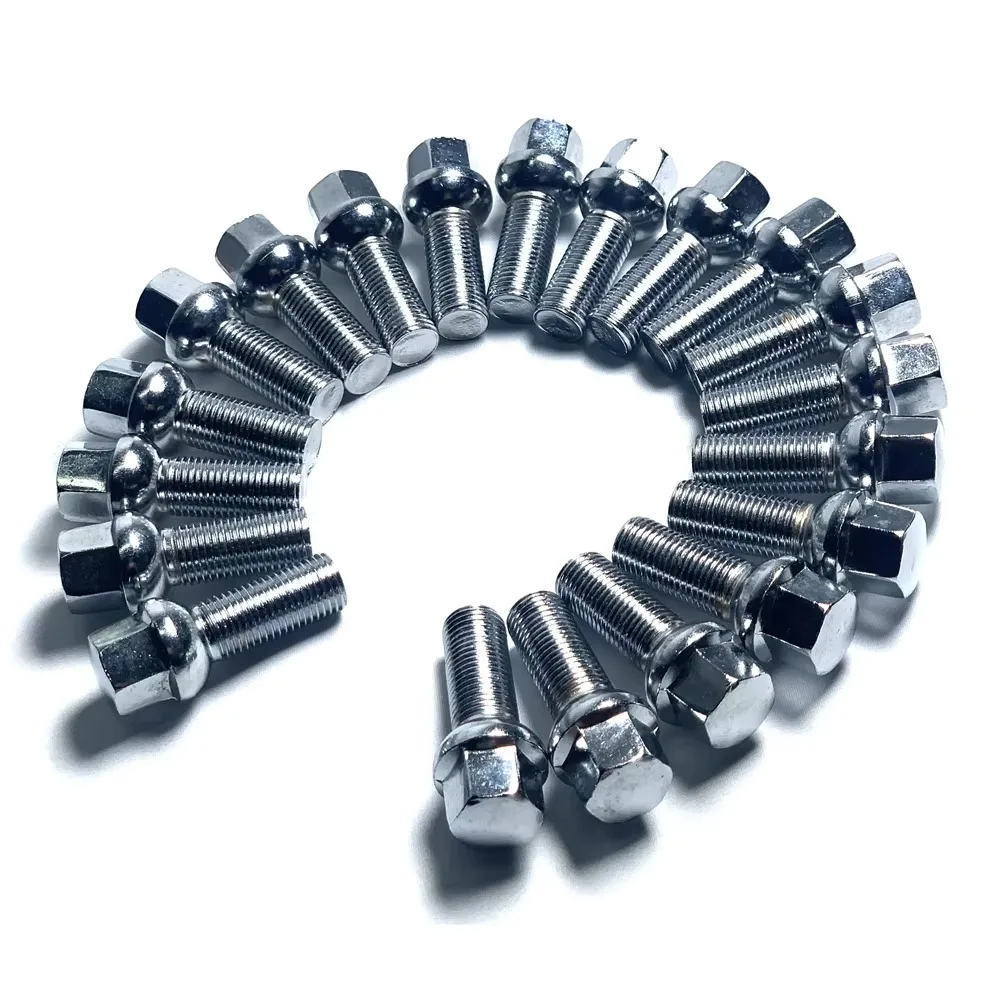 1pc M14x1.5 Extra Long Bolts Lug Bolts Hex 17mm Ball Seat Thread Lenght 23/28/31/35/40/45/50/51/55/60/63/65mm