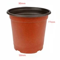 75Pcs Flexible Plant Nursery Pots Seed Starting Pots Plastic Flower Plant Container for Succulents Seedlings Cuttings Transplant 6