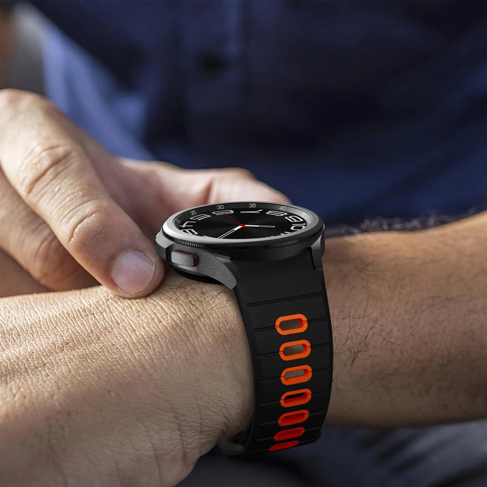 Premium Silicone Smartwatch Band - No-Gap Design, Versatile Fit