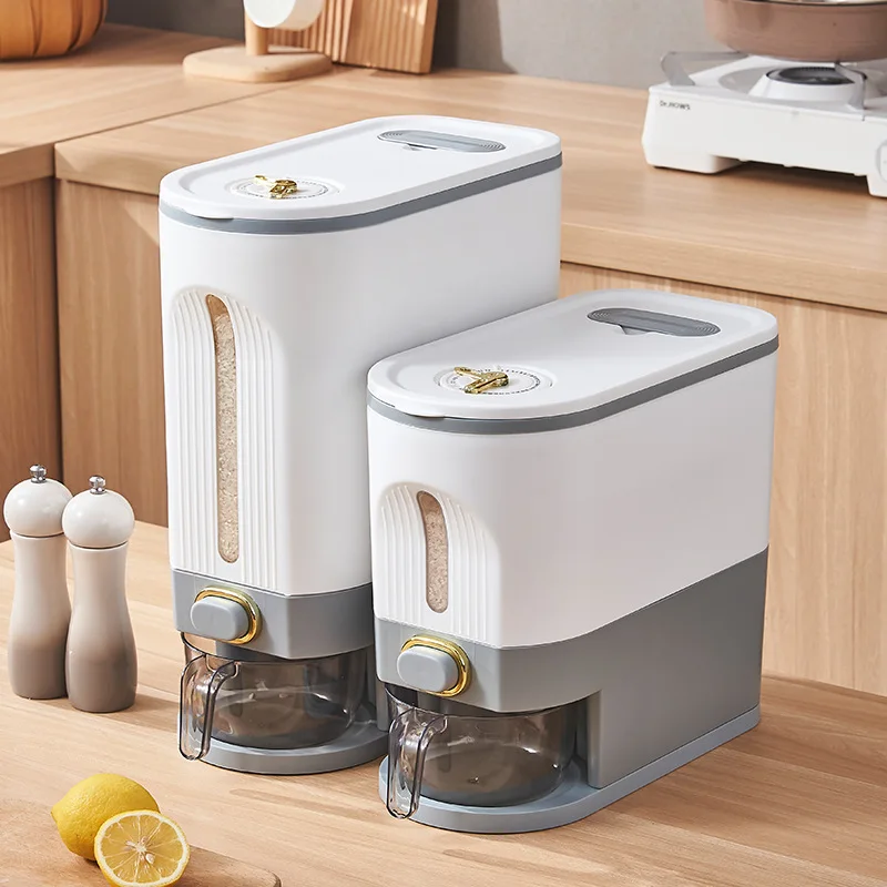 HouseholdSealedMoistureproofRiceBarrelKitchenRiceDispenserInsectproofFoodStorage