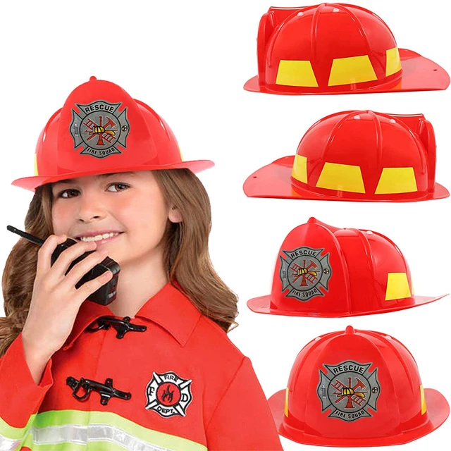 Cappello da pompiere per bambini casco da pompiere per ragazzi cappello da  pompiere per vigili del fuoco cappello da pompiere in plastica dura  accessorio per cappello da pompiere Sam _ - AliExpress