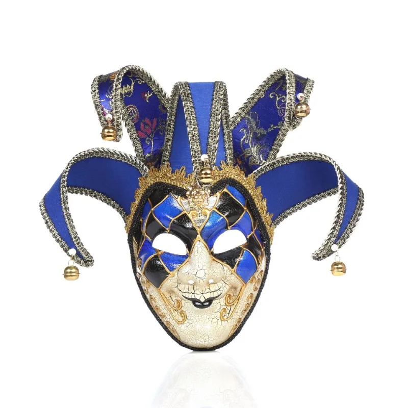 Masquerade Mask for Men and Women Venetian Full Face Mask Jester-Mask Venetian Mardi Gras Mask Halloween Party-Decor