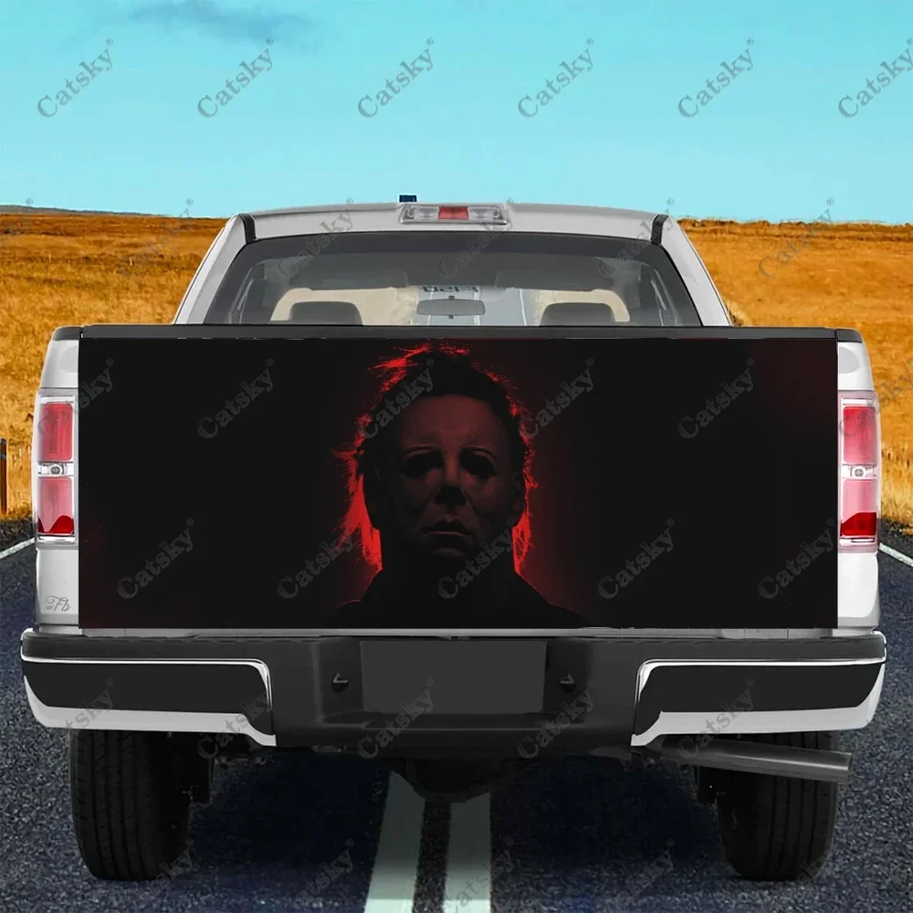 

Michael Myers Truck Tailgate Sticker Decal Wrap Vinyl High-Definition Print Graphic Suitable for Pickup Trucks Weatherproof