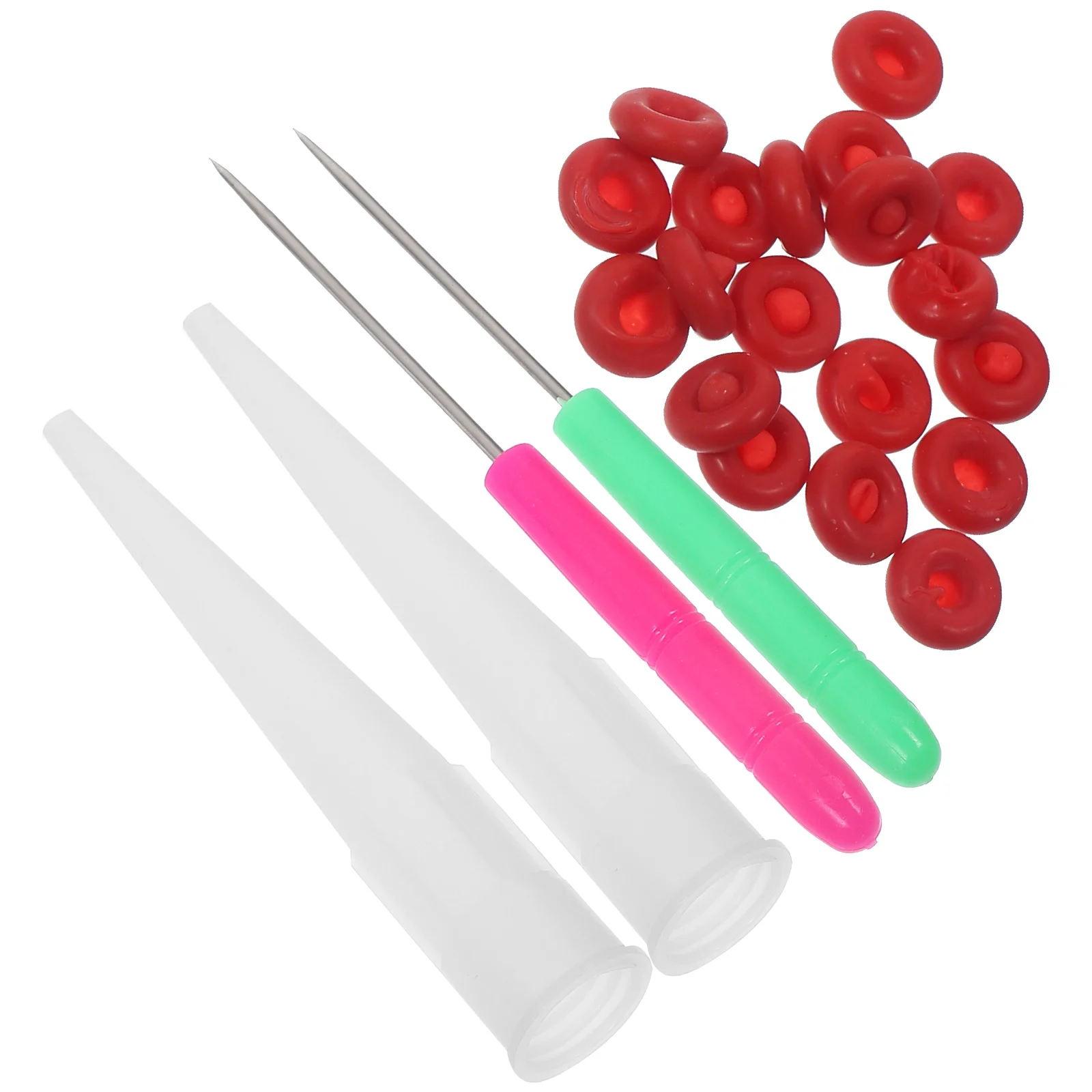 

1 Set of Caulk Caps Saver Caps Needle Set Caulk Finishing Tools Tube Covers Sleeves Nozzle for Sealing Preserving