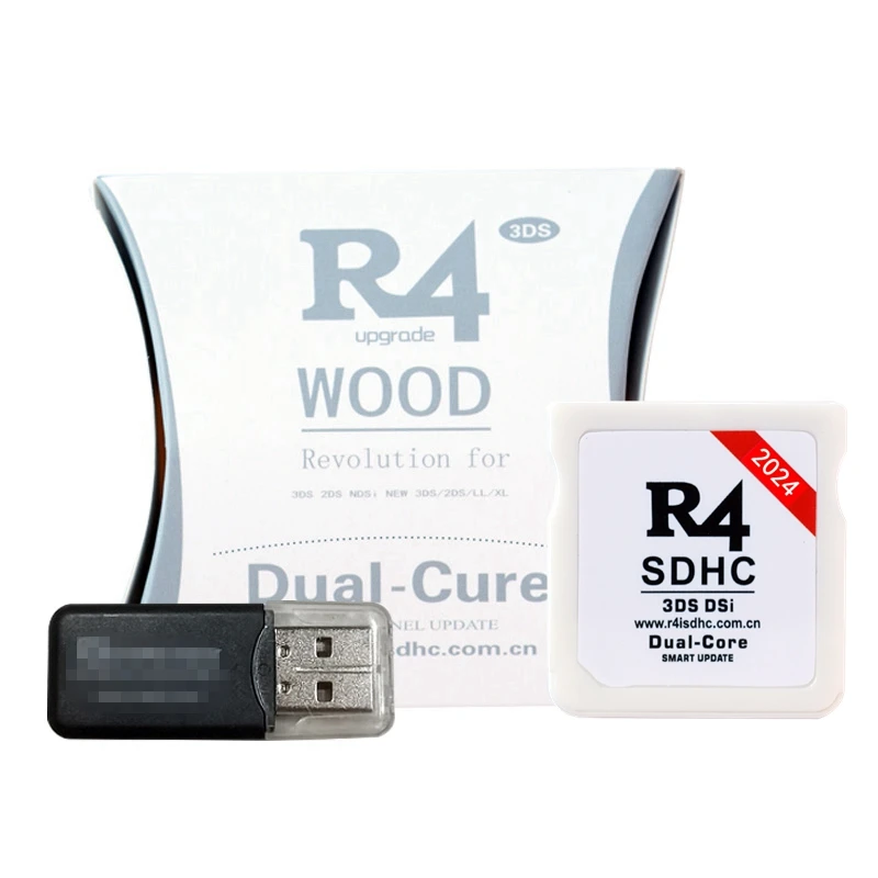 NEW 2024 R4 Card Adapter + 64G/32G/16G/8G TF Card