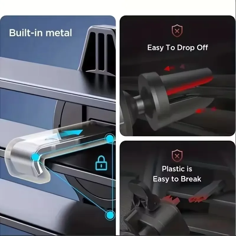 Universal Car Air Vent Phone Holder Stand for 4.7-6.7 Inch Mobile Devices