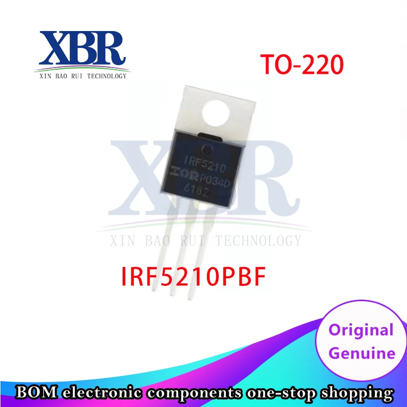 

5pcs IRF5210PBF IRF520NPBF TO-220 MOS Tube
