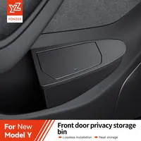 YZ For Tesla Model 3 Y Juniper Highland Side Door Trash Can Garbage Can Trash Bin with Cover, Storage Box Organizer Accessories 1