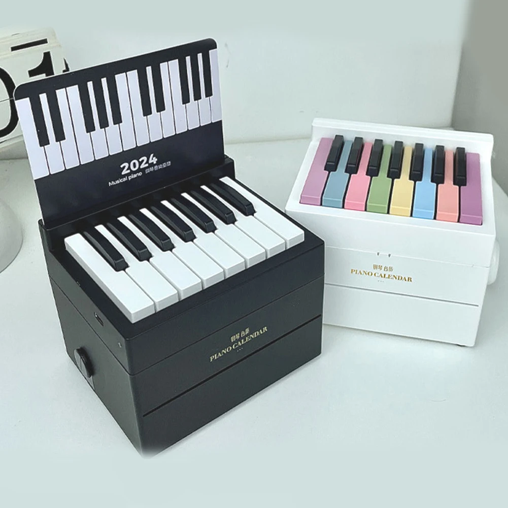 Taylor Piano Calendar Creative Calendar Piano Aesthetic 15 Keys Playable USB Charging for Music Lovers