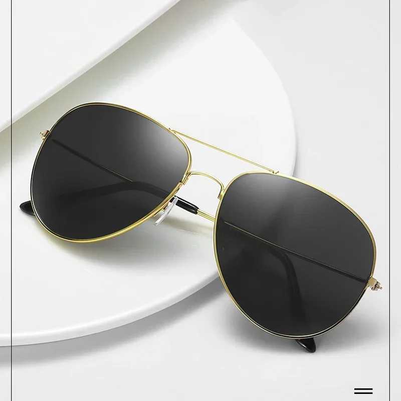 Metall Klassische Vintage Sonnenbrille Frau Mode Marke Designer Luftfahrt Sonnenbrille Weibliche Bunte Spiegel Im Freien Fahren