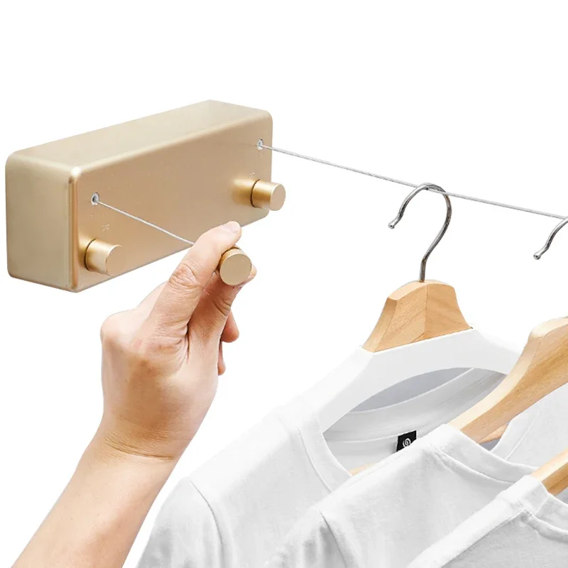 

25kg/4.2m Punch Clothes Dryer Line Clothesline Laundry Indoor Outdoor Retractable Dropshipping Drying And Free Balcony